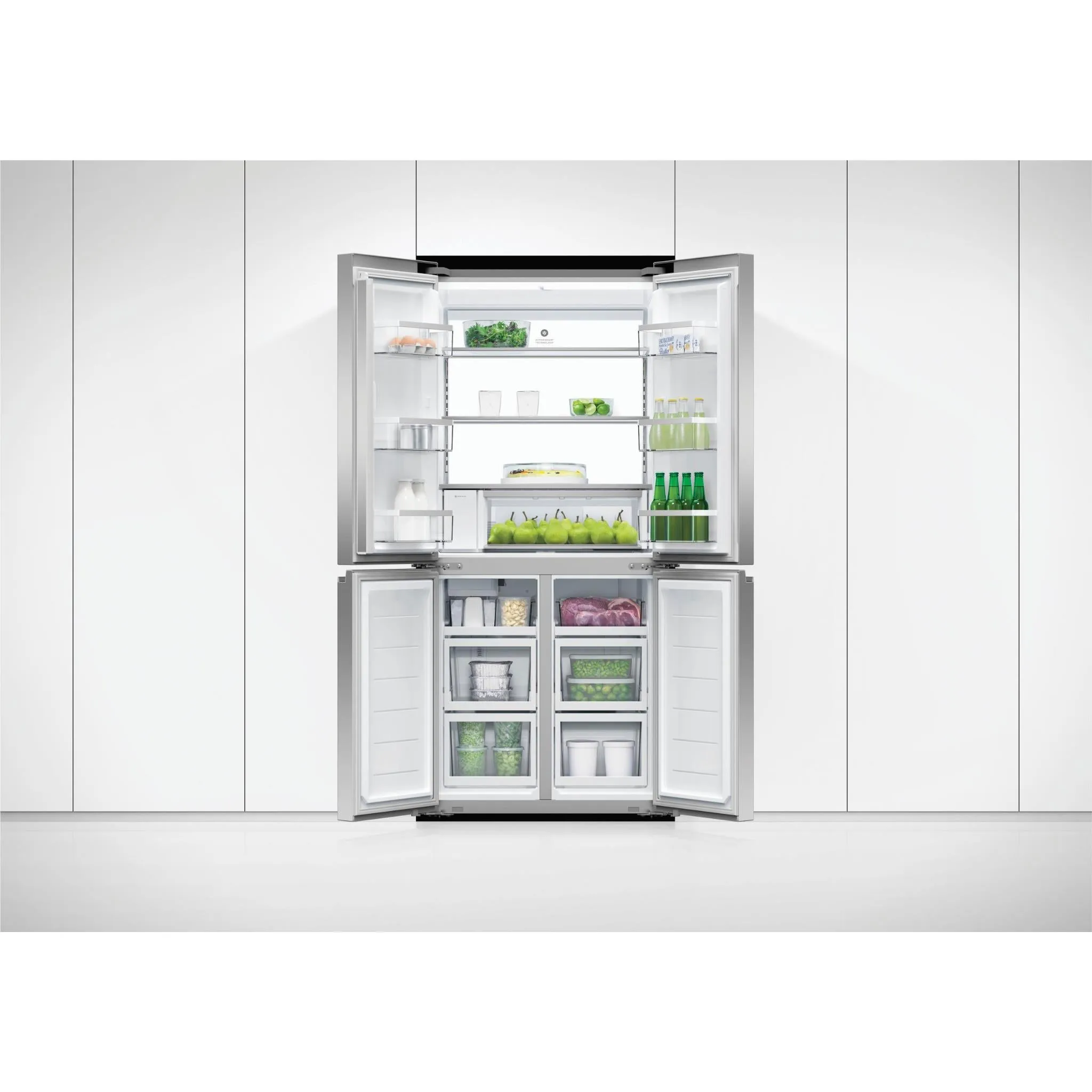 Fisher & Paykel RF500QNUX1 498L Quad Door Ice & Water Fridge (Stainless Steel)