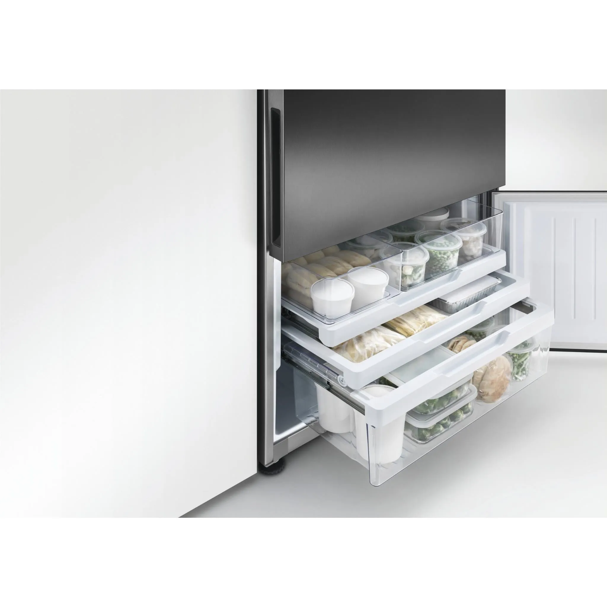 Fisher & Paykel RF522BRPB6 494L Bottom Mount Fridge (Black Stainless Steel)