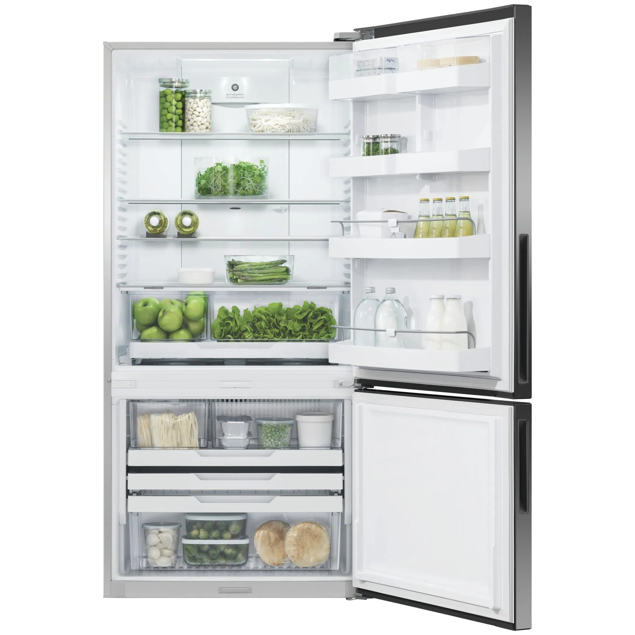 Fisher & Paykel RF522BRPB6 494L Bottom Mount Fridge (Black Stainless Steel)