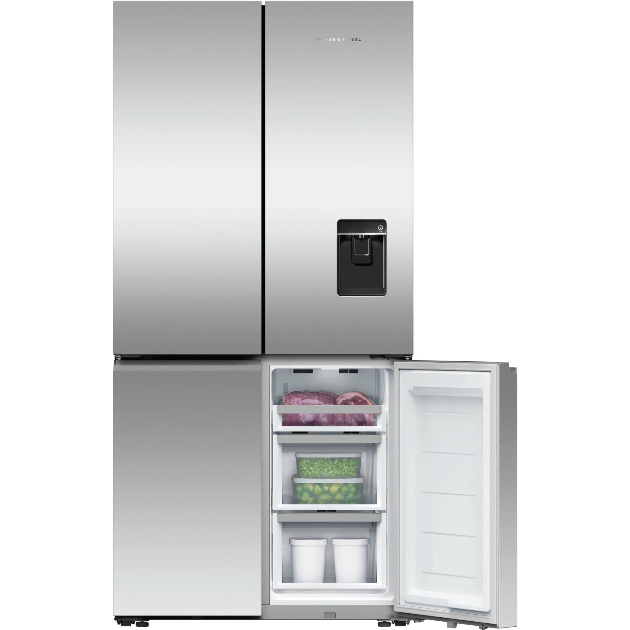 Fisher & Paykel RF730QNUVX1 690L Quad Door Ice & Water Fridge (Stainless Steel)