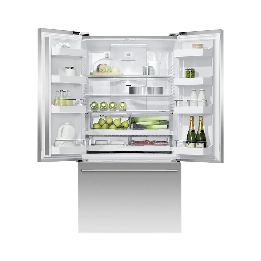 Fisher   Paykel RF610ADJX6 Series 7 569 Litre Freestanding Refrigerator Freezer, Internal Ice Maker, 90cm Wide - Stainless Steel, French Door