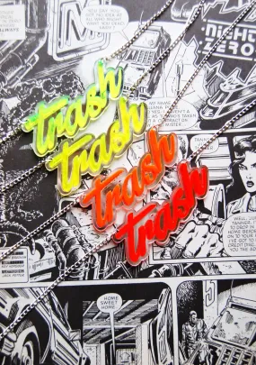 Fluorescent Trash Necklaces