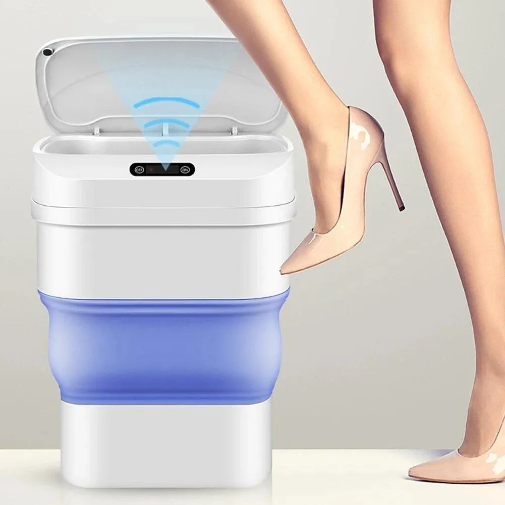 Folding Sensor Trash Can ZSW-L11 PINK