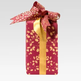 Forest Art Gold on Dark Red Counter Roll