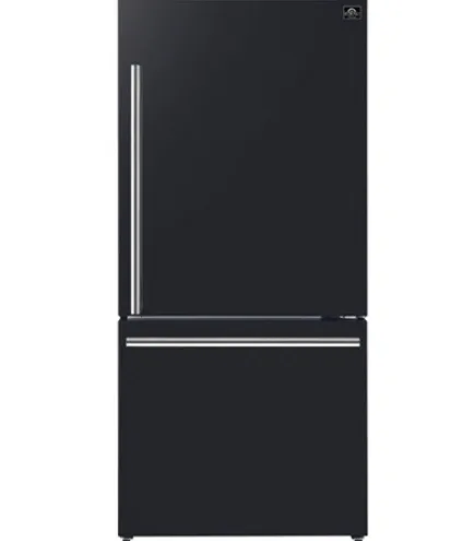 Forno Espresso 17 CF Bottom Mount Refrigerator, Right Swing - Black