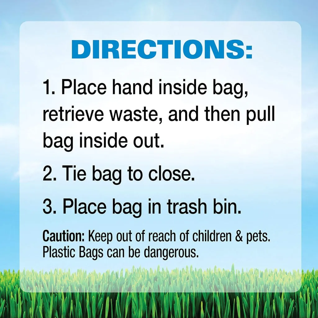 Four Paws Wee-Wee Outdoor Odor Control Heavy Duty Waste Bags Refill Rolls For Dogs (315 bags)