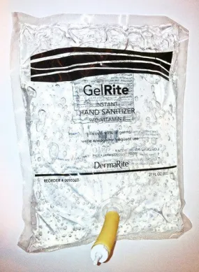 GelRite Hand Sanitizer Gel with Vitamin E (800 ml Bag) Dispenser Refills