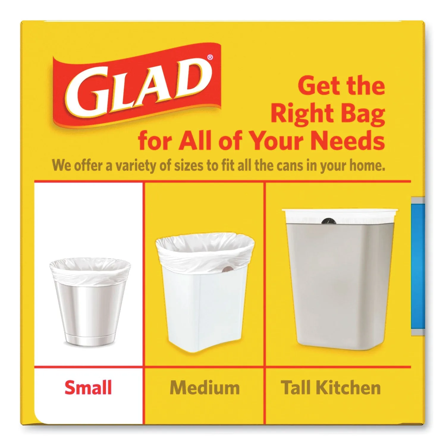 Glad Odorshield Quick-Tie Small Trash Bags, 4 Gal, 0.5 Mil, 8" X 18", White, 156/Carton - CLO78812