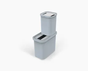 GoRecycle 46L Light Blue Recycling Collector & Caddy Set