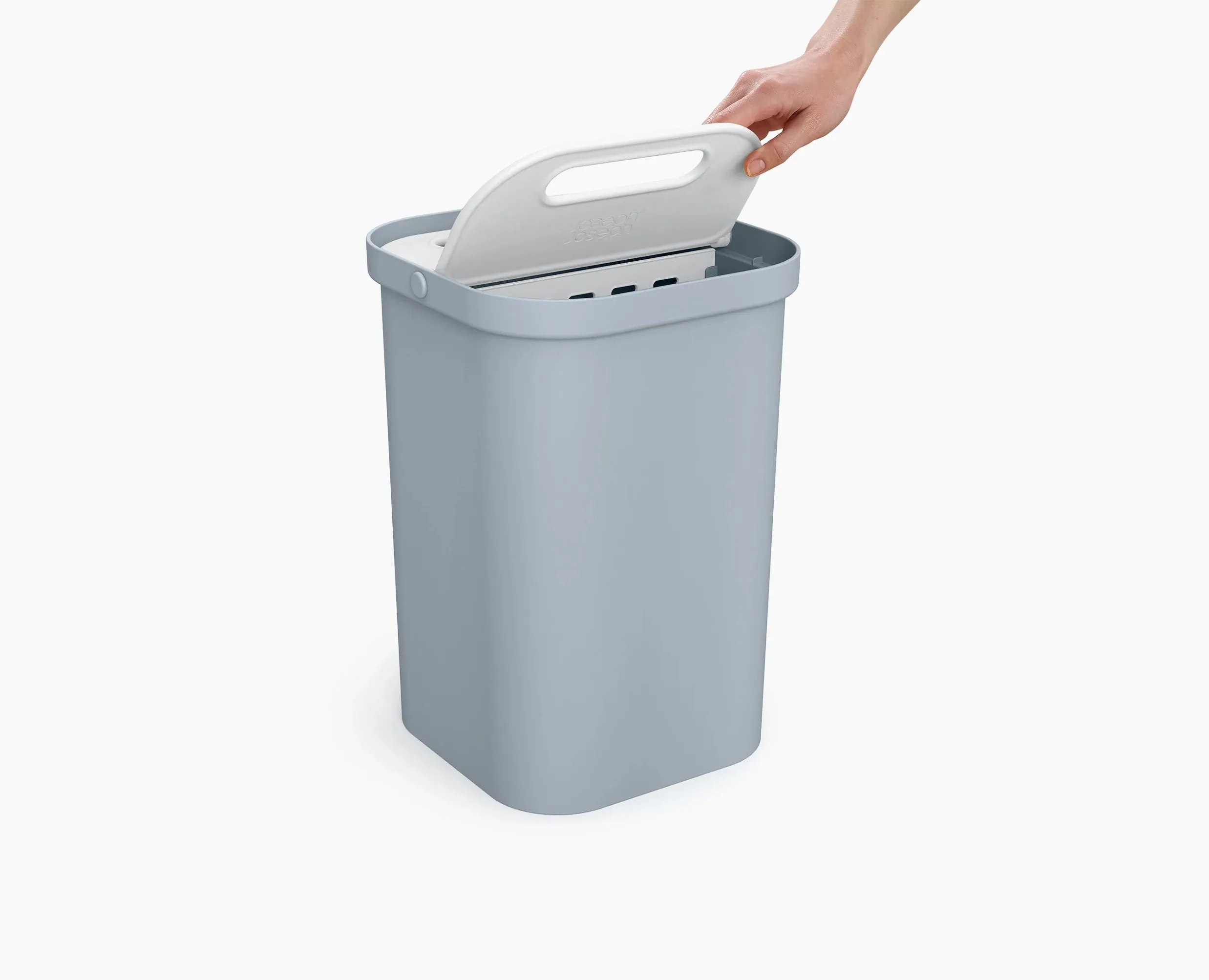 GoRecycle 46L Light Blue Recycling Collector & Caddy Set