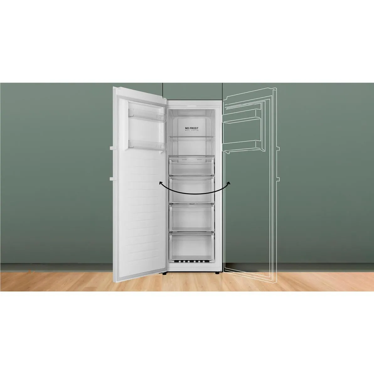 Haier HVF325DW 285L Vertical Freezer