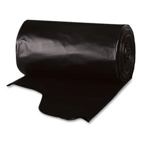 Heavy-duty Low-density Wing Tie Contractor Bags, 55 Gal, 3 Mil, 35.75 X 53.88, Black, 15 Bags/roll, 4 Rolls/carton