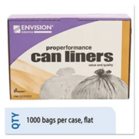 HIGH-DENSITY CAN LINER, 24 X 33, NATURAL, 1000CT-CARTON