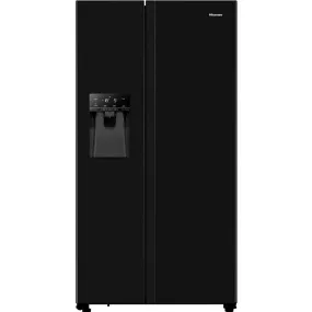 Hisense RS694N4TBF 91cm Frost Free American Style Fridge Freezer  Black