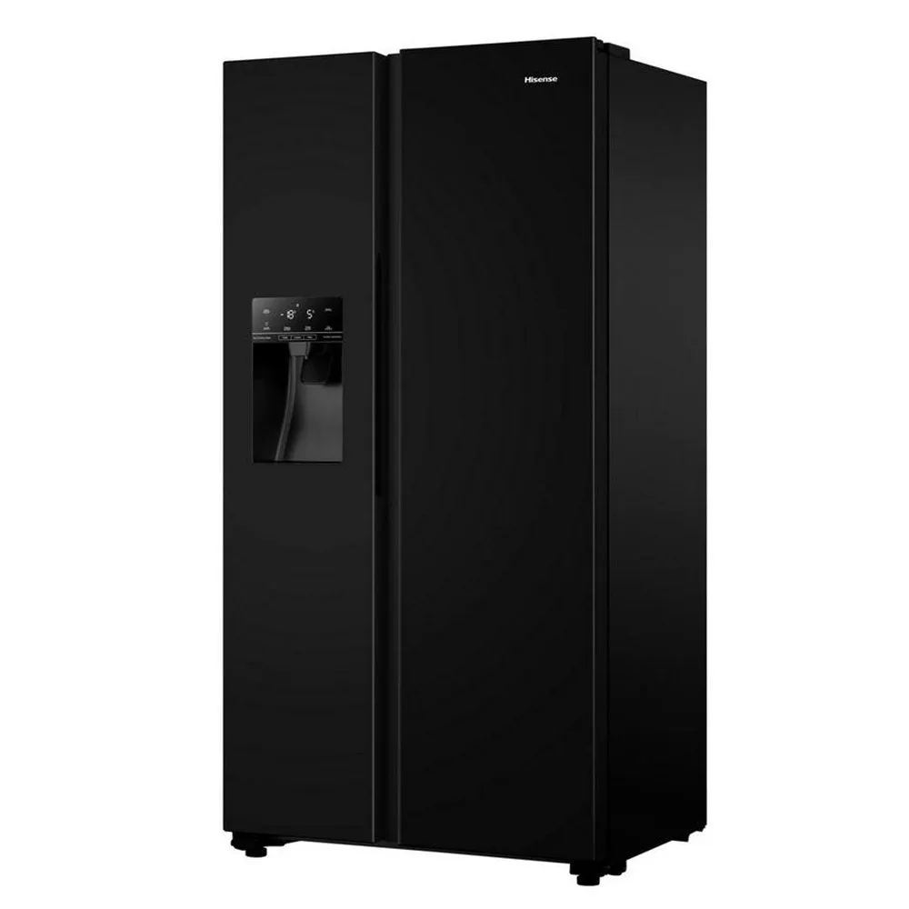 Hisense RS694N4TBF 91cm Frost Free American Style Fridge Freezer  Black