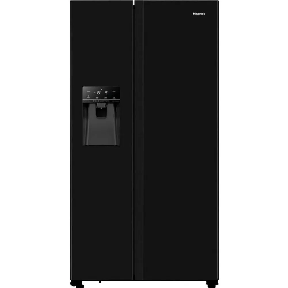 Hisense RS694N4TBF 91cm Frost Free American Style Fridge Freezer  Black