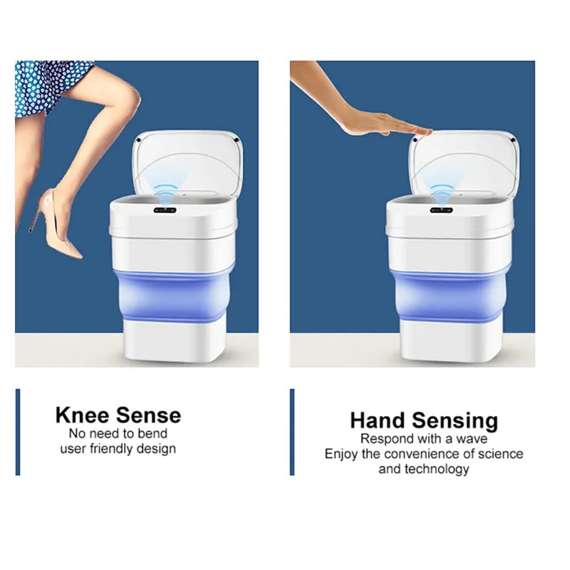 Intelligent Induction Folding Trash Bin Iiftb-01
