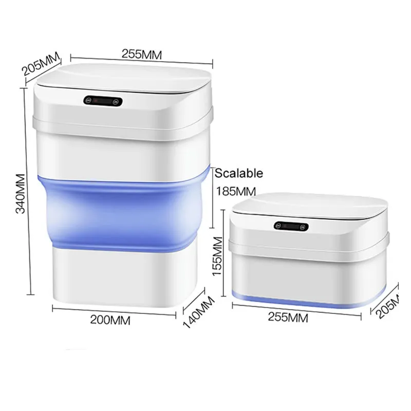 Intelligent Induction Folding Trash Bin Iiftb-01