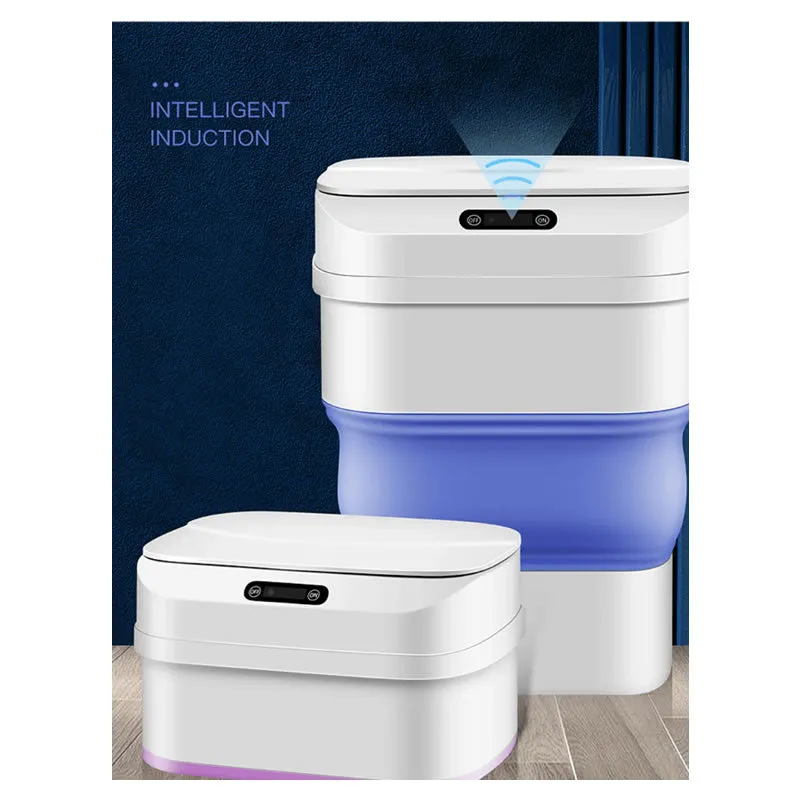 Intelligent Induction Folding Trash Bin Iiftb-01
