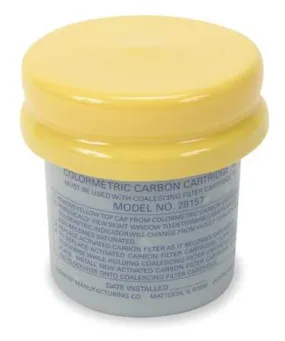 Justrite Colormetric Carbon Filter, 6X6 In, Pk 3 - 28157