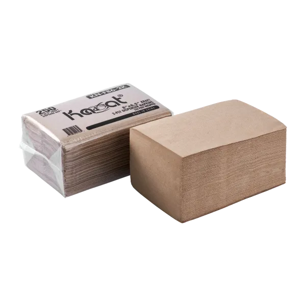 Karat 8"x6.5" Interfold Dispense Napkins, Kraft - 6,000 pcs