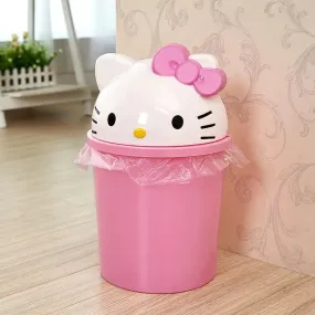 Kawaii Hello Kitty Trash Can