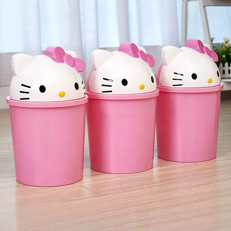 Kawaii Hello Kitty Trash Can