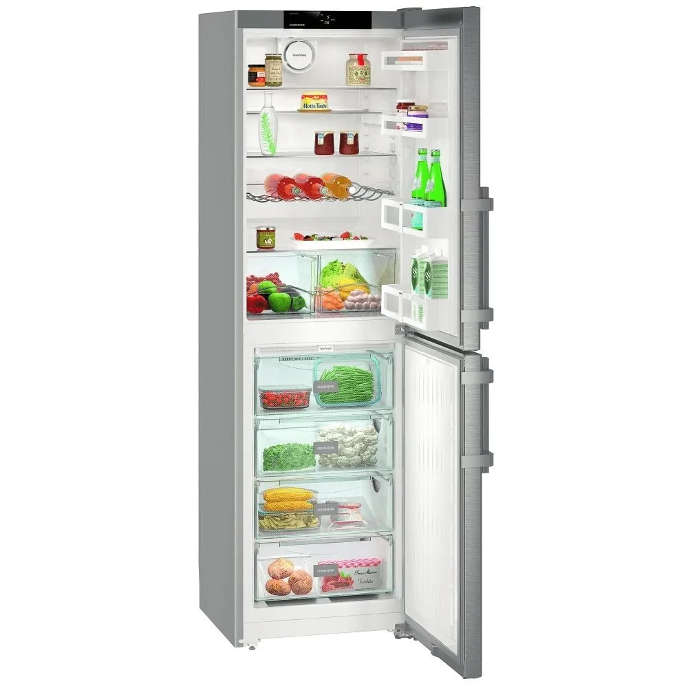 Liebherr CNef3915 350 Litre Freestanding Fridge Freezer 50-50 Split Frost Free 60cm Wide - Stainless Steel