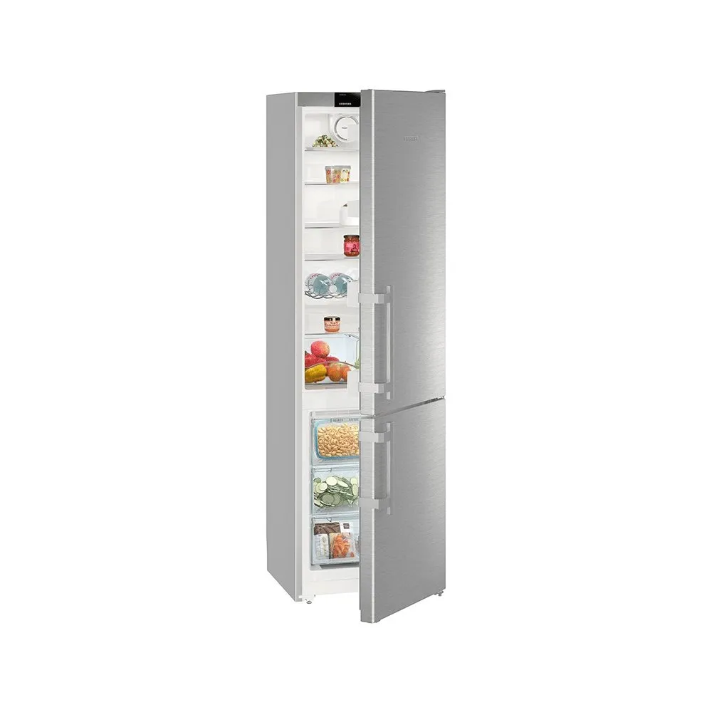 Liebherr CNef4015 365 Litre Comfort Freestanding Fridge Freezer with NoFrost- 60cm Wide- SmartSteel Doors