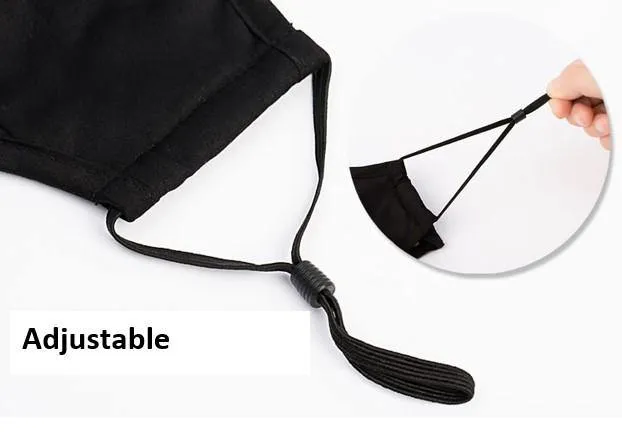 Mask with 4 filter replacements   pocket Set
