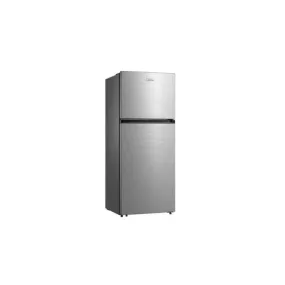 Midea Top Mount Fridge 2 Door 413L Brushed Stainless Steel