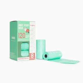 Mint Poop Bags – 8 Rolls |120 Bags