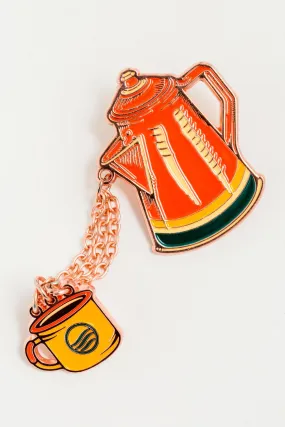 MORNING POUR ENAMEL PIN