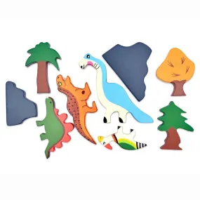 Nesta Toys Dinosaur World Wooden Set - Wooden Toy for Ages 1 