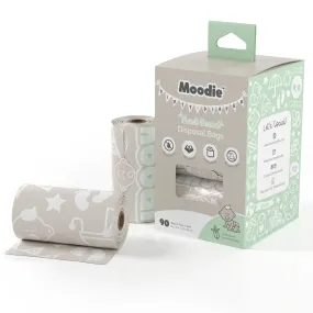 NEW PLANT BASED Baby Disposable Diaper Bags |  100% Compostable - 6 Roll Refill Pack