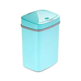 Ninestars, Teal Blue DZT-12-5TB Bedroom or Bathroom Automatic Touchless Infrared Motion Sensor Trash Can, 3 Gal 12 L, ABS Plastic (Rectangular, Trashcan