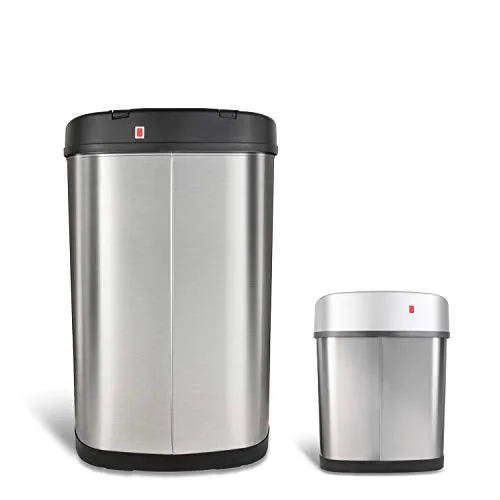 Ninestars Touchless Motion Sensor Trash Can Set