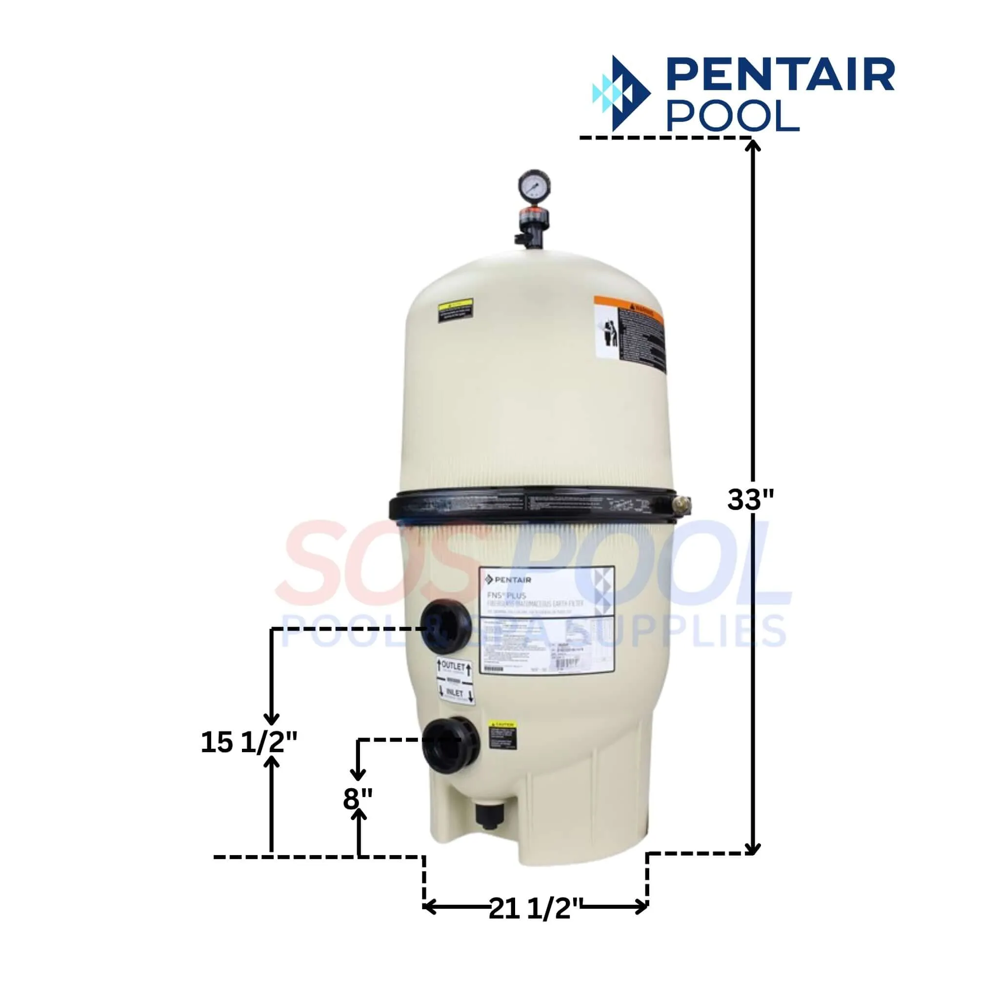 Pentair FNS Plus DE Filter | 36 sq ft | EC-180007
