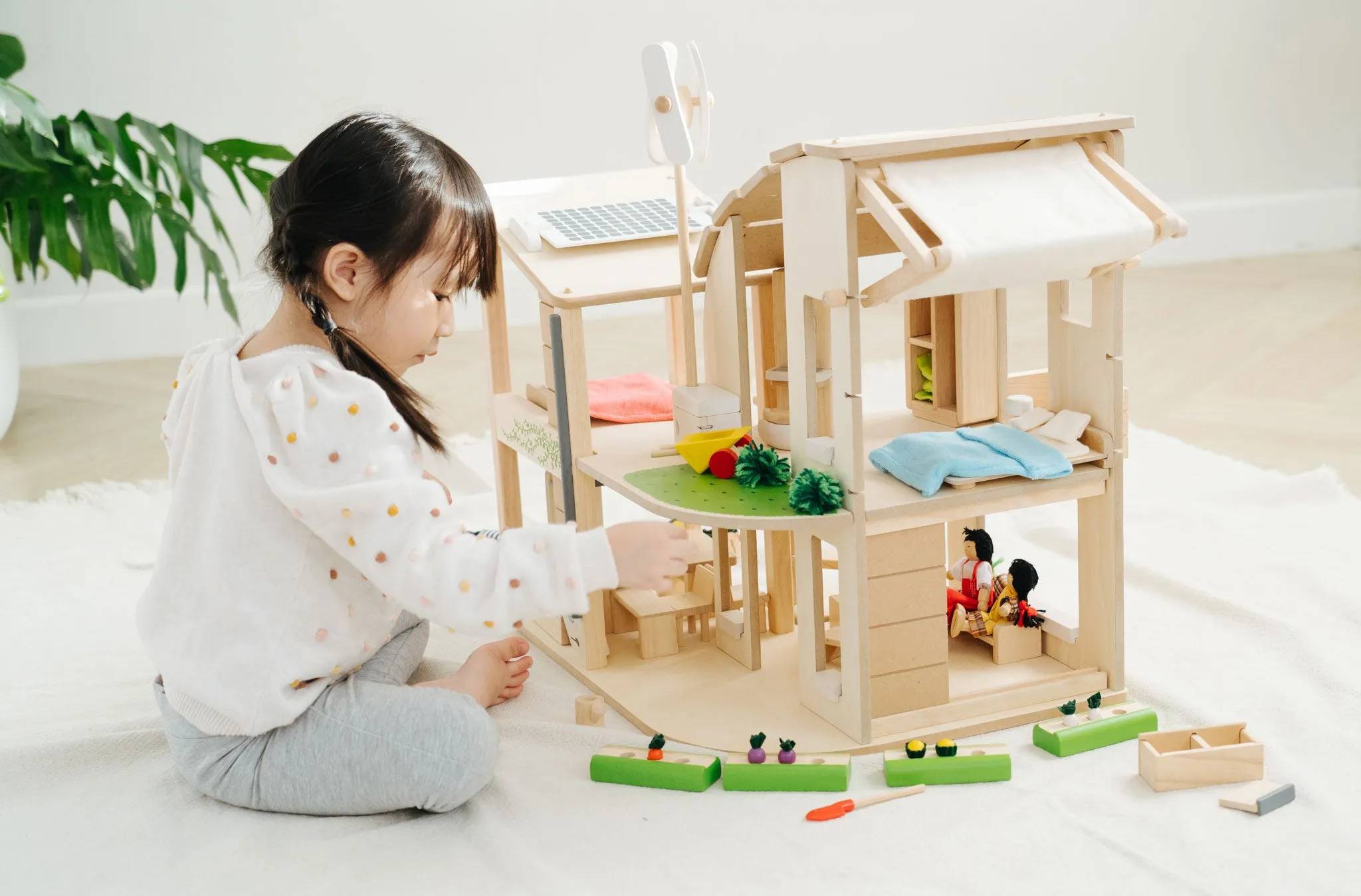 PlanToys Green Dolls' House/Furniture