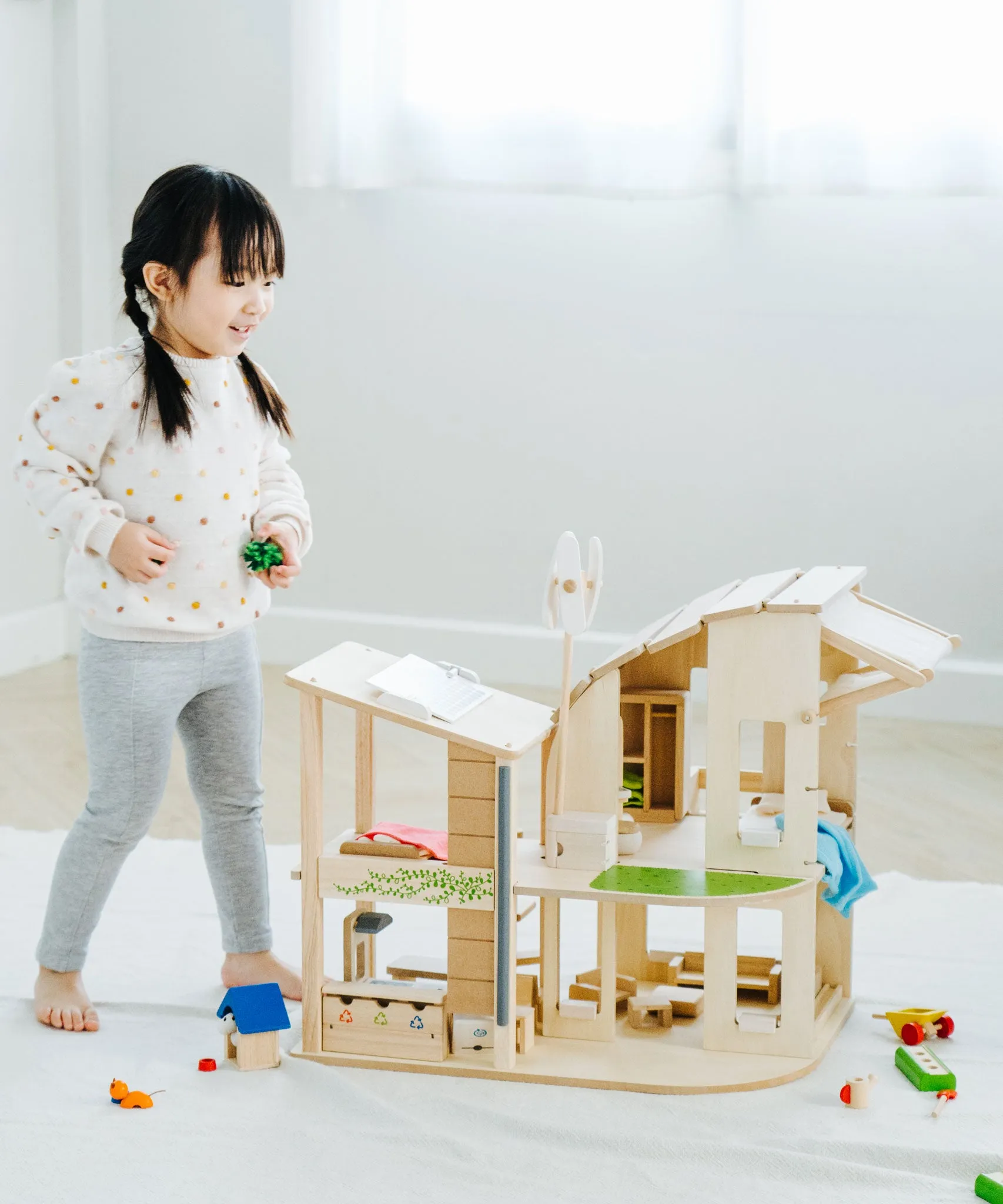 PlanToys Green Dolls' House/Furniture