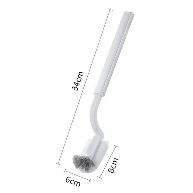 Plastic Bathroom Waste Bin Dustbin Trash Cans Toilet Brush Garbage Bucket Trash Can Set Garbage Bag Dispenser