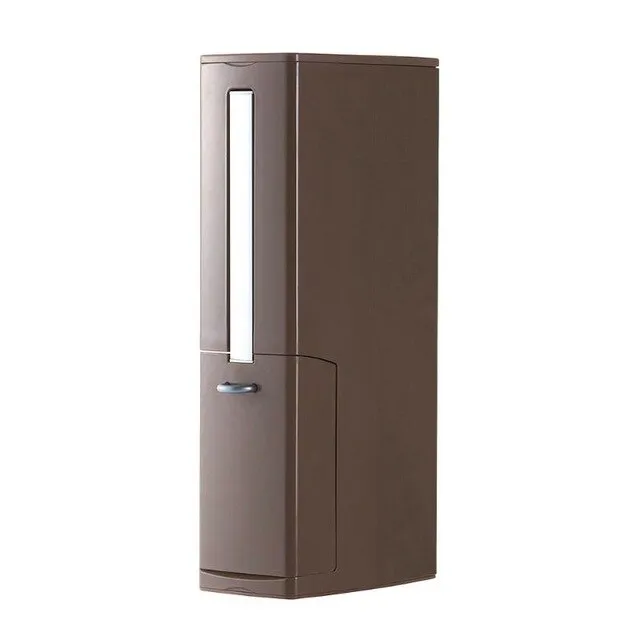 Plastic Bathroom Waste Bin Dustbin Trash Cans Toilet Brush Garbage Bucket Trash Can Set Garbage Bag Dispenser