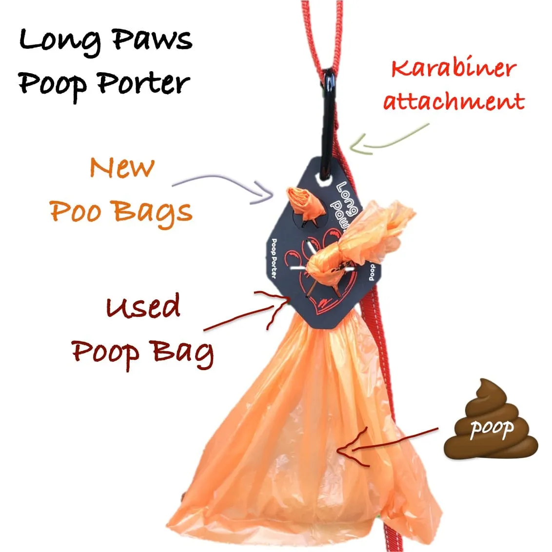 Poop Porter Poop | Used Poo Bag Holder