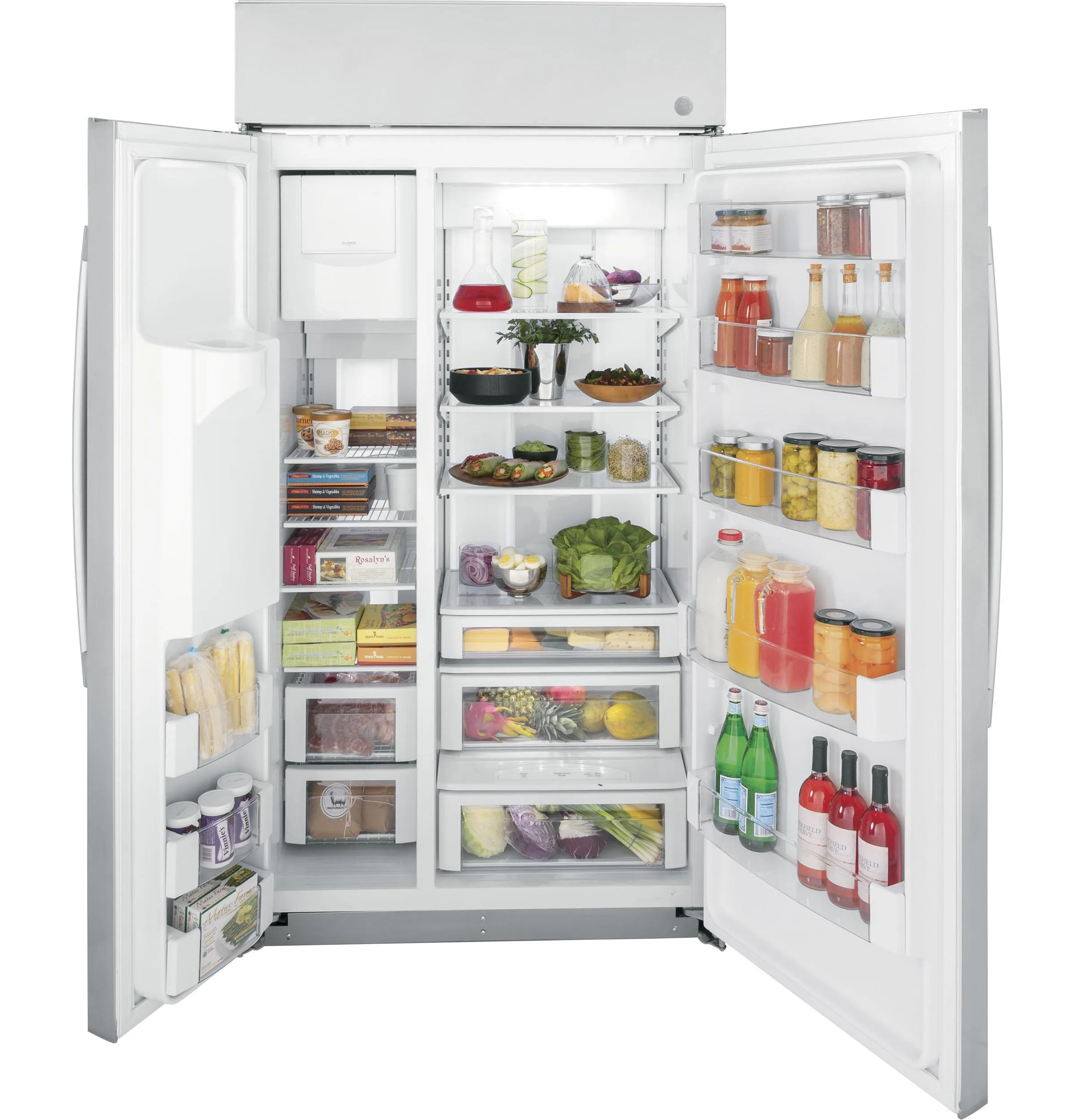 PSB42YSRSS GE Profile™ Series 42" Smart Built-In Side-by-Side Refrigerator with Dispenser