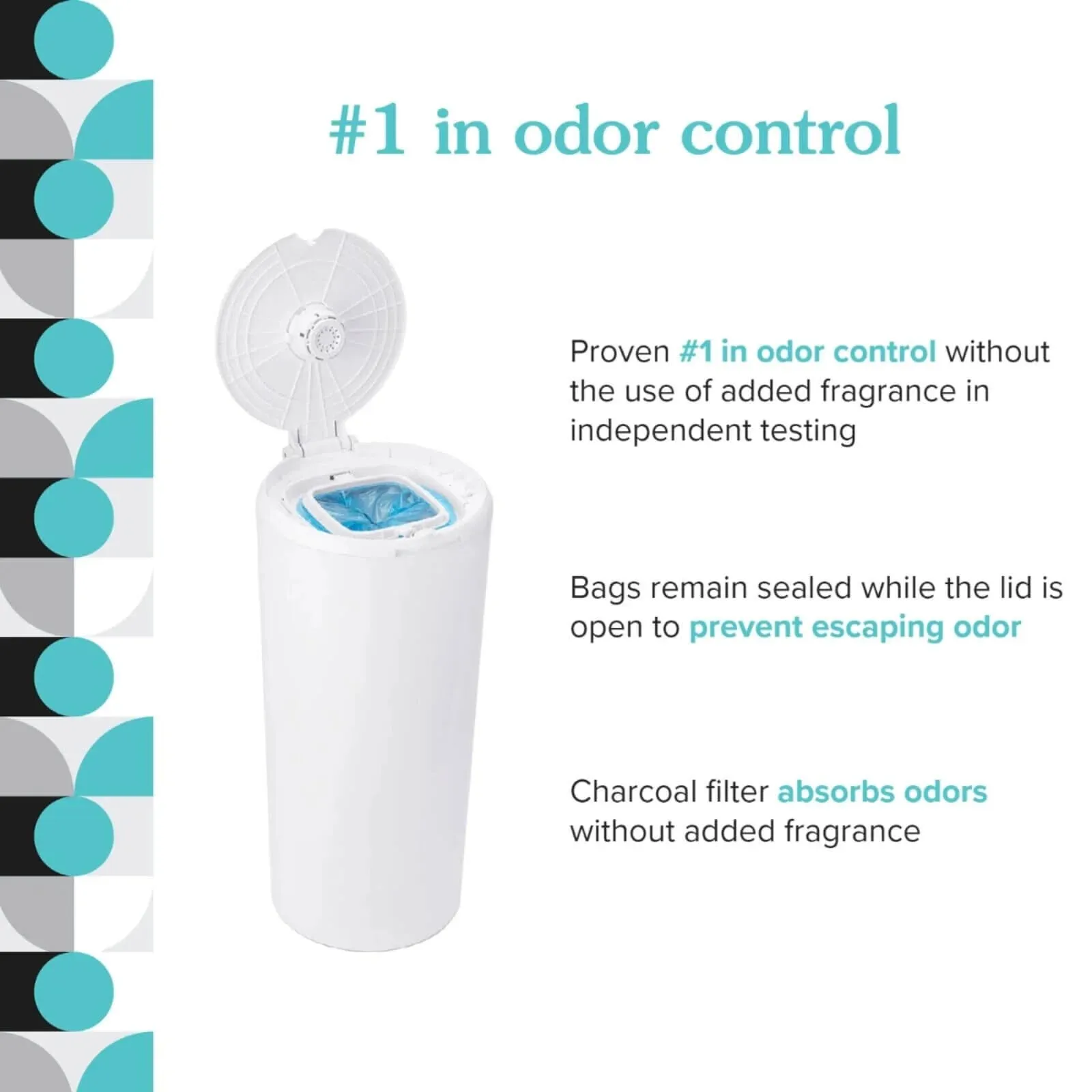 PurePail Classic Nappy Bin White
