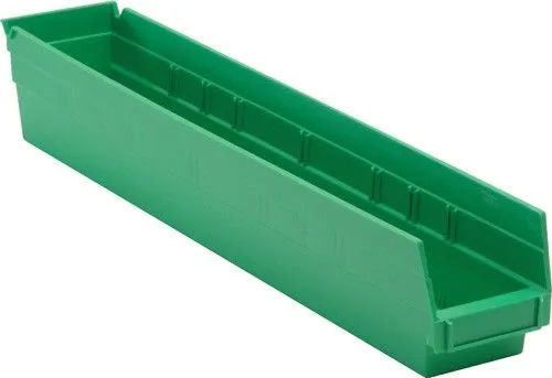 Quantum QSB105 Economy Shelf Bins, 4.13" x 23.63" x 4"