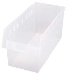 Quantum QSB808CL Clear-View Store-Max Shelf Bins, 8.38" x 17.88" x 8"
