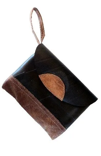 Recycled Rubber Small Clutch