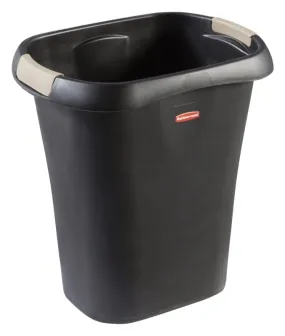 Rubbermaid 1835855 Open Trash Can, 3 gal Capacity, Plastic, Black :EA: QUANTITY: 8