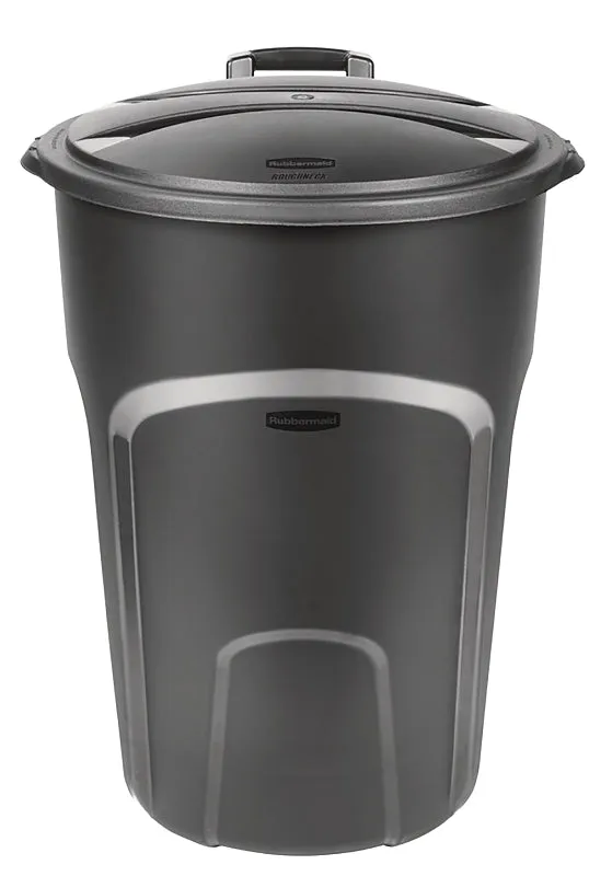 Rubbermaid 1878129 Trash Can, 32 gal Capacity, Plastic, Black :EA: QUANTITY: 1